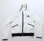 The North Face Girl's Full-zip Windwall Hooded Jacket WR4 White/black Small. Fixed Price $20.99.