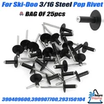 For Ski-doo 3/16 Steel Pop Rivet Repalce # 293150104 Bag Of 25 Can-am. Fixed Price $12.99.