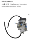 Moose Utility Division Carburetor Suzuki Kingquad (LT-F300F) 1002-0091. Fixed Price $100.00.