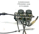2002 Kawasaki Prairie 650 Carburetors Carbs With Choke Cables Cleaned & Ready!. Fixed Price $253.65.