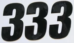 Dcor Motocross Number Black Inch Decal Qty 45-24-3 862-243. Fixed Price $24.99.