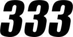 Dcor 45-24-3 Sx Plate Number #3 Black 4". Fixed Price $13.95.