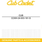 Cub Cadet KH-24-853-181-S Carburetor Kit Volunteer Tracker Sport Limited Le Fis. Fixed Price $414.34.
