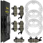 Front Rear Brake Rotor Disc W/ Pad For Can-am Commander 1000 2011- 2016. Fixed Price $74.00.