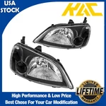 For 2001-2003 Honda Civic Headlights Assembly Black Housing Headlamps Set Of. Fixed Price $699.00.