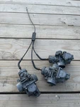 Set Of Vintage Snowmobile Mikuni Carburetors Cores. Fixed Price $125.00.