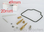 PD24 Carburetor Repair Rebuild Kit For GY6 150CC Scooter Moped Atv Quad. Fixed Price $7.49.