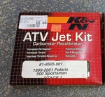 K&n Brand 1999-01 Polaris Sportsman 500 Stage Jet Kit 81-8505 **new In Box**. Fixed Price $58.99.