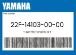 Yamaha Genuine Throttle Screw Set 22F-14103-00-00. Fixed Price $15.93.