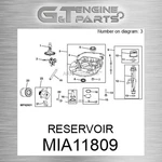 MIA11809 Reservoir Fits John Deere (surplus Open Box). Fixed Price $84.38.