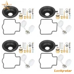 For Kawasaki ZX6R ZX600 ZZR600 4 Carburetor Repair Kit Diaphragm Float. Fixed Price $18.02.