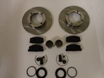 Front Brake Rotors & Pads, Caliper Kit For Mitsubishi Minicab Late U42T 1995-98. Fixed Price $535.00.