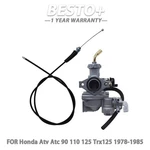 New For Honda Atv Atc 90 110 TRX125 1978-1985 Carburetor&throttle Cable Usa. Fixed Price $24.64.